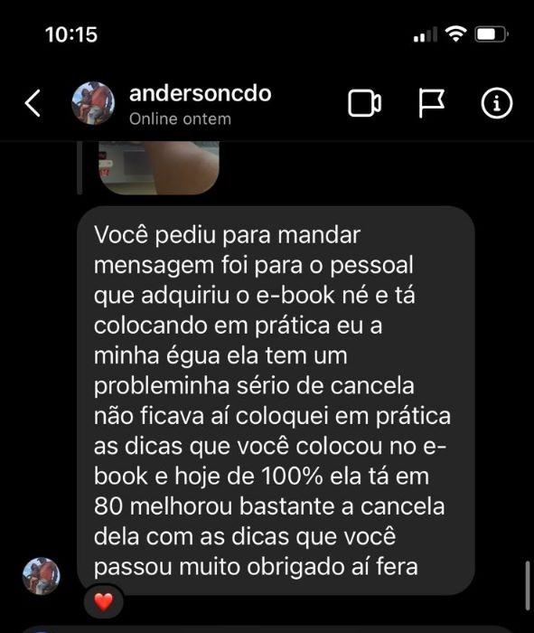 Aluno no direct: 'A cancela dela melhorou bastante'